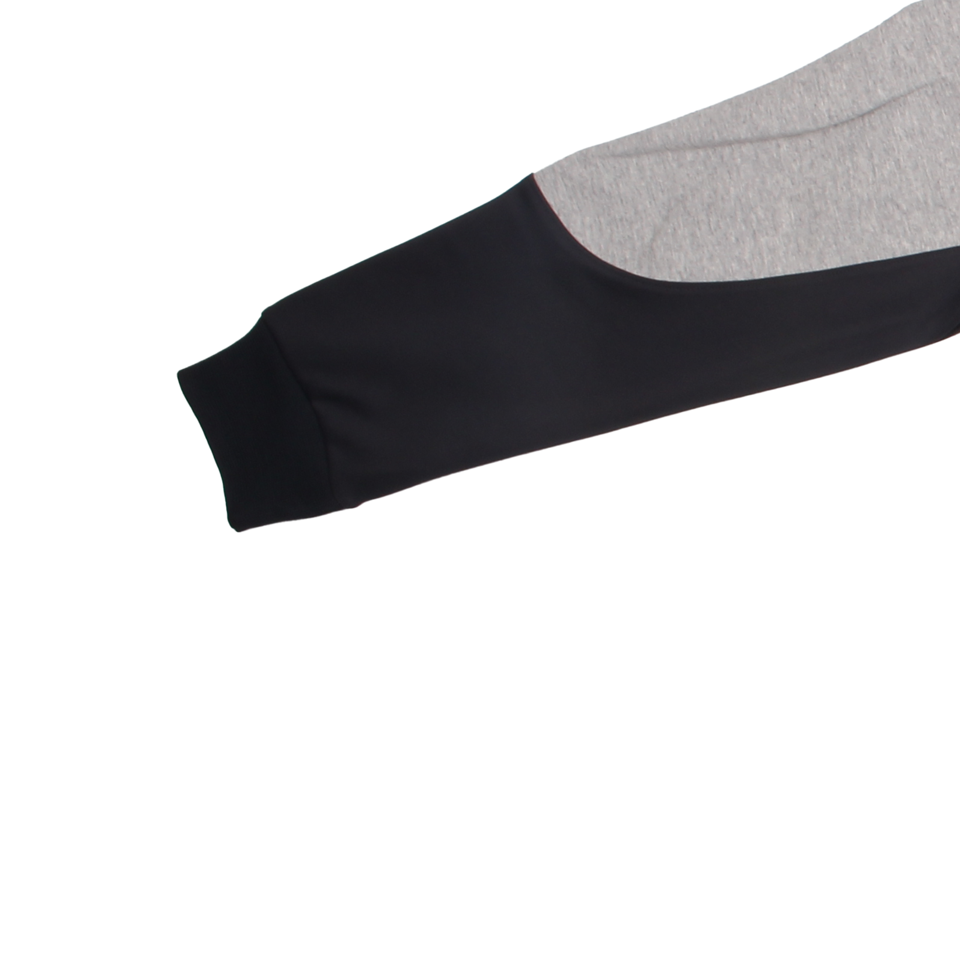 멜란지 다크 차콜 무지 반집업 동복상의