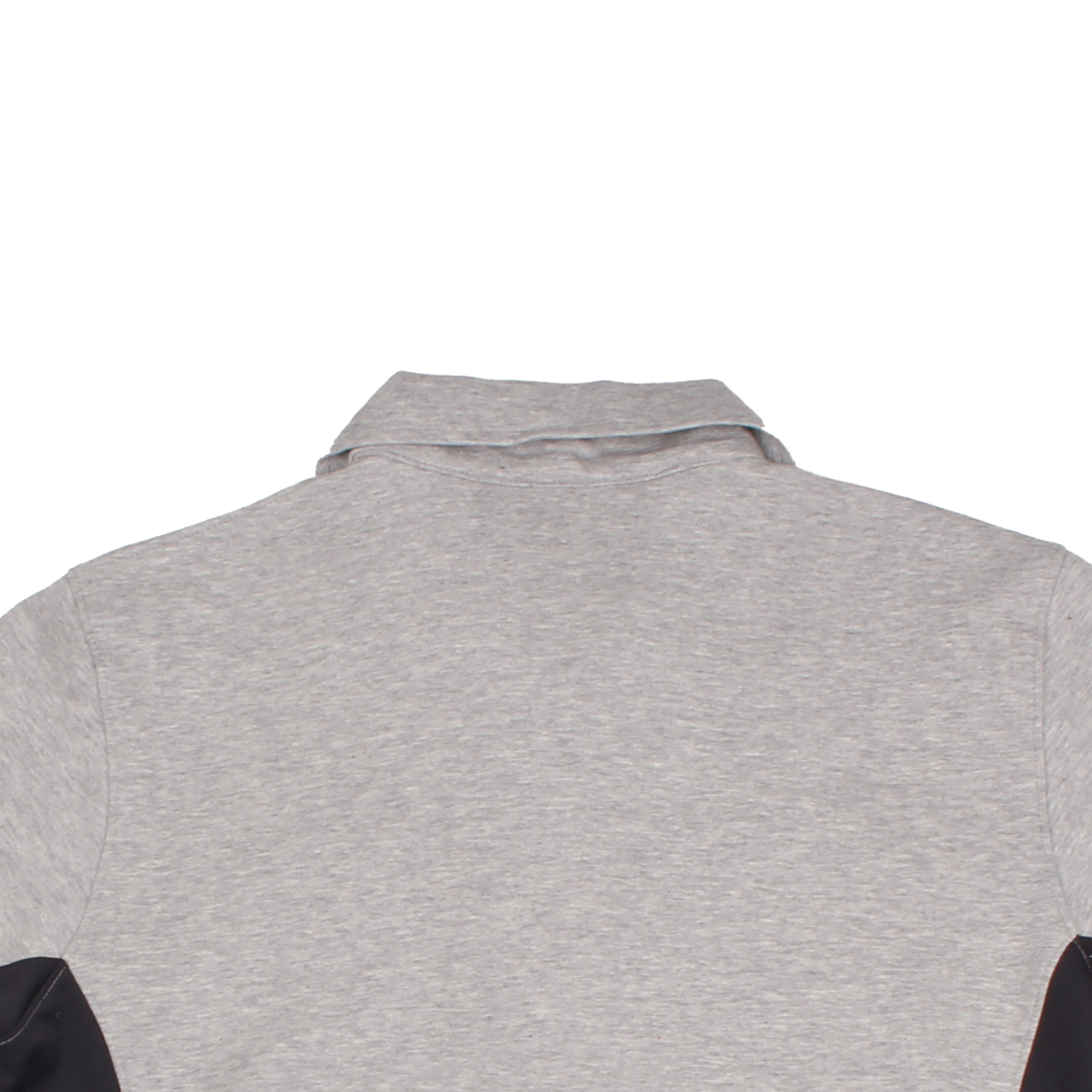 멜란지 다크 차콜 무지 반집업 동복상의