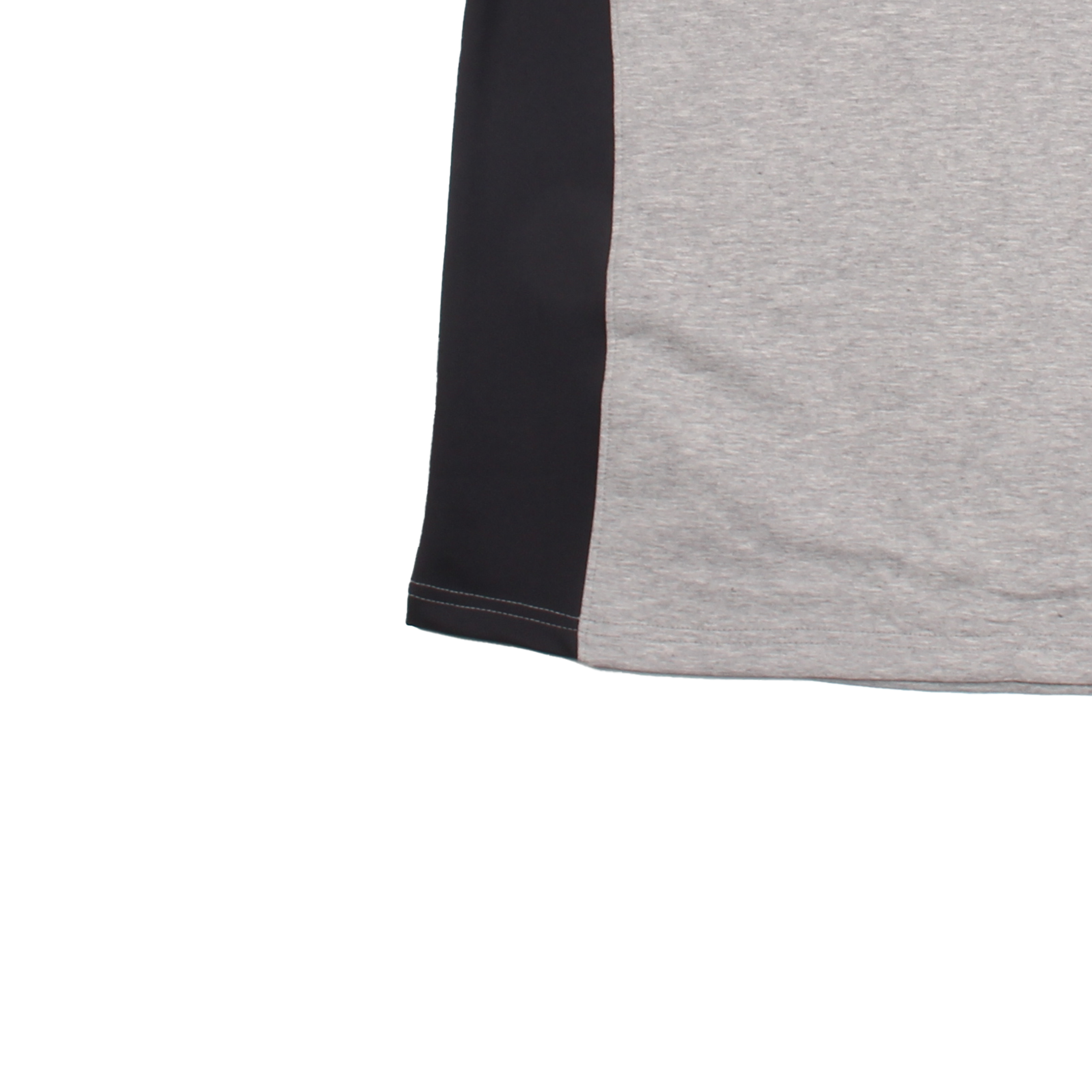 멜란지 다크 차콜 무지 반집업 동복상의