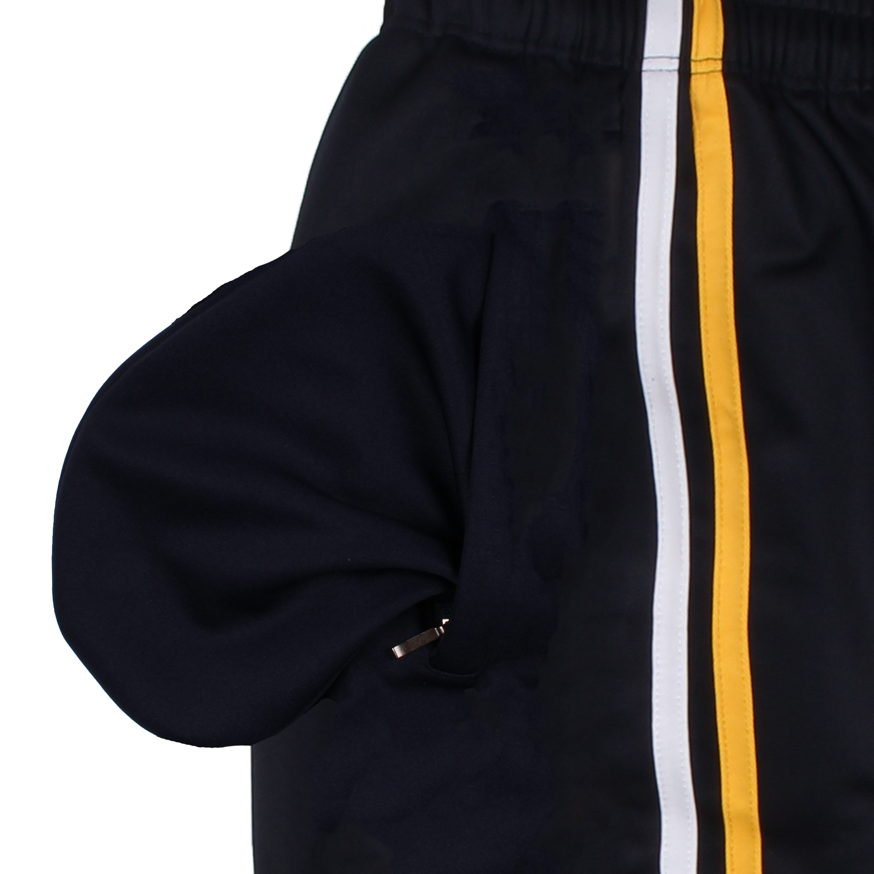 [기모] 네이비 화이트노랑 2선 기모바지